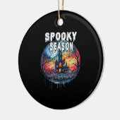 Spooky Season Halloween Keramisch Ornament (Links)