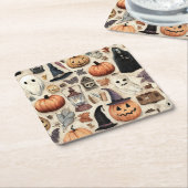 Spooky Season - Halloween Paper Onderzetter (Schuin)