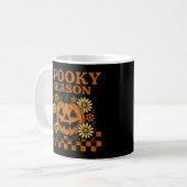 Spooky Season Halloween Pumpkin Koffiemok (Voorkant links)