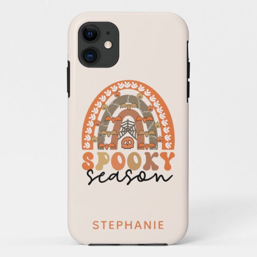 Spooky Season Halloween Rainbow Herfst Case-Mate iPhone Case (Achterkant)