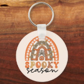 Spooky Season Halloween Rainbow Herfst Sleutelhanger (Voorkant)