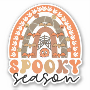 Spooky Season Halloween Rainbow Herfst Sticker