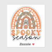 Spooky Season Halloween Rainbow Herfst Sticker (Vel)