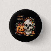 Spooky Season Halloween Ronde Button 3,2 Cm (Voorkant)