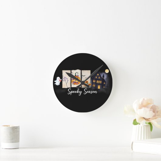Spooky Season Halloween Ronde Klok (Huis)