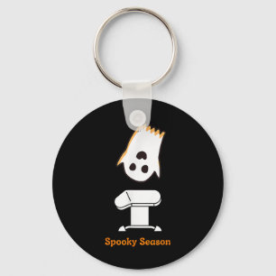 Spooky Season Halloween Schattigee Ghost Gymnast V Sleutelhanger
