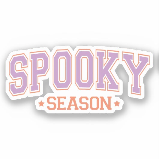 Spooky Season Halloween Sticker (Voorkant)