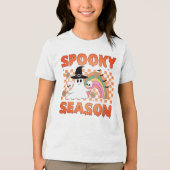 Spooky Season Halloween Vibes-45634 Tri-Blend Shirt (Voorkant)