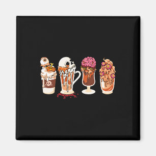 Spooky Season Herfst Coffee Horror Movie and Coffe Magneet