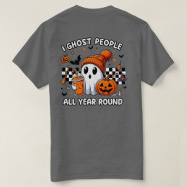 Spooky Season Herfst Outfit - Schattigee Ghost Hal T-shirt