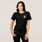 Spooky Season Herfst Outfit - Schattigee Ghost Hal Tri-Blend Shirt (Voorkant volledig)