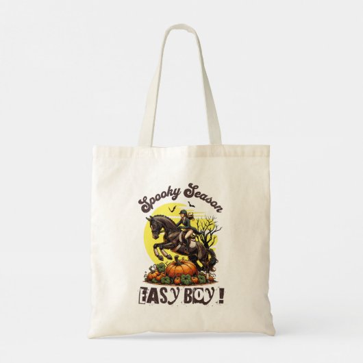 Spooky Season Horse Tote Bag (Achterkant)