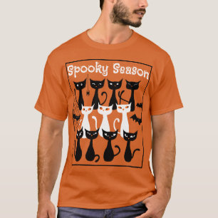Spooky Season leuke Halloween katten T-shirt