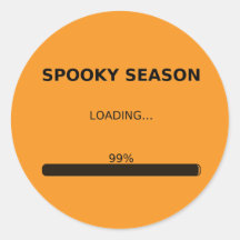 Spooky Season Loading 99% - Halloween Sticker