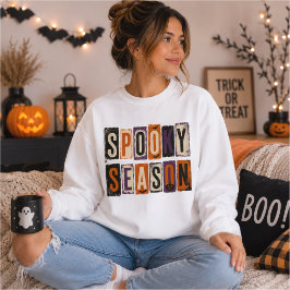 Spooky Season Losgeld Halloween Typografie Trui