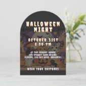 Spooky Season Magical Forest Creatures Kaart (Staand voorkant)