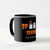 Spooky Season Mok – Ghost Halloween Coffee Cup (Voorkant links)