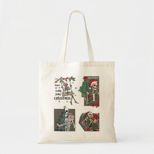Spooky Season ontmoet kerstsfeer Tote Bag (Voorkant)