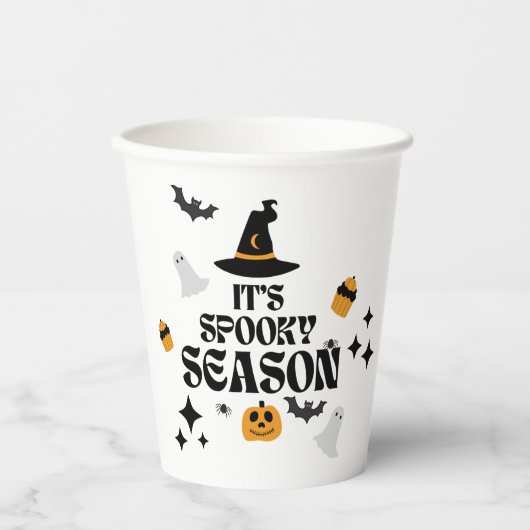 Spooky Season Paper Cup Papieren Bekers (Voorkant)