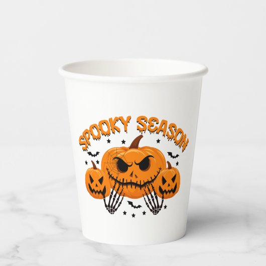 Spooky Season Papieren Bekers (Achterkant)