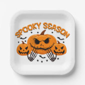 Spooky Season Papieren Bordje (Voorkant)