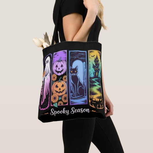 Spooky Season Pastel Gothic Tote Bag (Dichtbij)