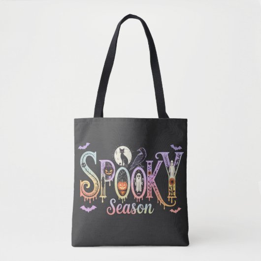 Spooky Season Pastel Gothic Tote Bag (Voorkant)