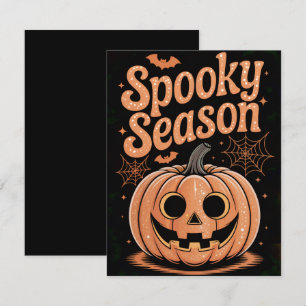 Spooky Season Pumpkin Party Kaart