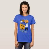 Spooky Season Pumpkins Ghost Bat HAPPY HALLOWEEN T-shirt (Voorkant volledig)
