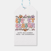 Spooky Season Retro Groovy Cadeaulabel (Voorkant)