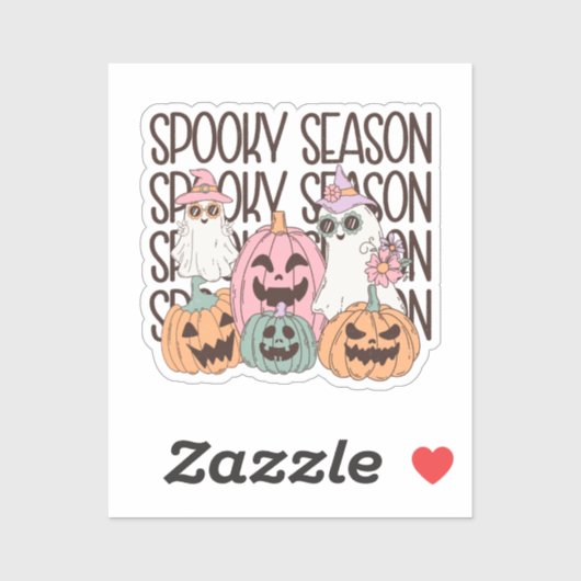 Spooky Season Retro Groovy Sticker (Vel)