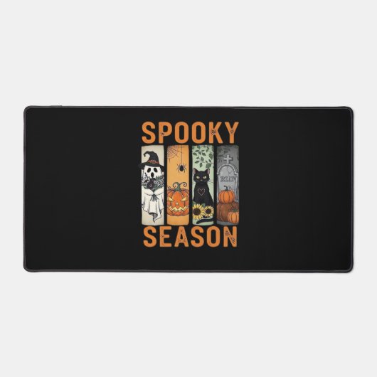 Spooky Season - Schattige Ghost, Black Cat, Pumpki Bureaumat (Voorkant)
