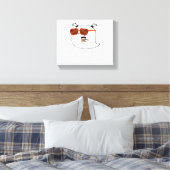 Spooky Season Schattige Ghost Classic T-shirt Canvas Afdruk (Insitu (Slaapkamer))