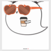 Spooky Season Schattige Ghost Classic T-shirt Sticker (Vel)