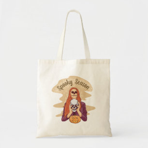 Spooky Season Schattige Ghost Funny Halloween Groo Tote Bag