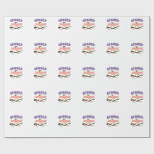 Spooky Season Schattige Ghost Halloween Wrapping P Cadeaupapier