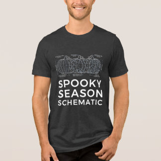 Spooky Season Schematisch - Grappige Ingenieur Hal Tri-Blend Shirt