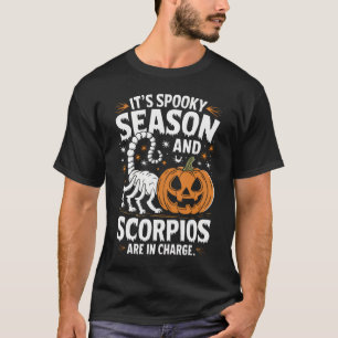 Spooky Season: Scorpios in Charge Funny Halloween T-shirt
