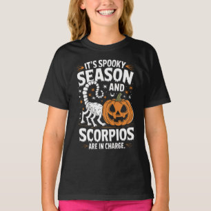 Spooky Season: Scorpios in Charge Funny Halloween T-shirt