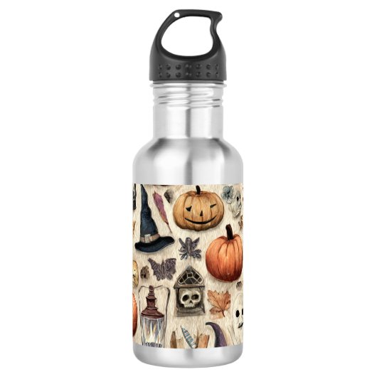 Spooky Season Sips – Halloween Waterfles (Voorkant)