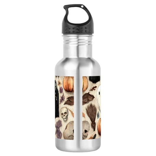 Spooky Season Sips – Halloween Waterfles (Achterkant)