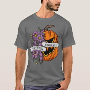 Spooky Season Spooky Vibes Halloween Pumpkin Zeeen T-shirt