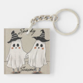 Spooky Season Squad Acrylaat Sleutelhanger (Achterkant)