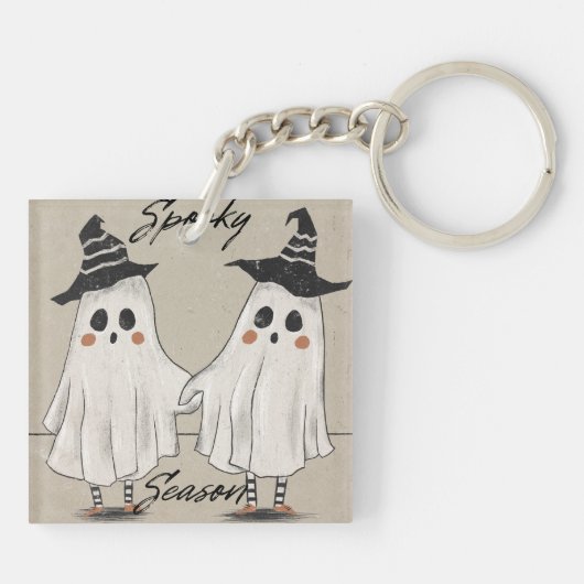 Spooky Season Squad Acrylic Keychain (Achterkant)