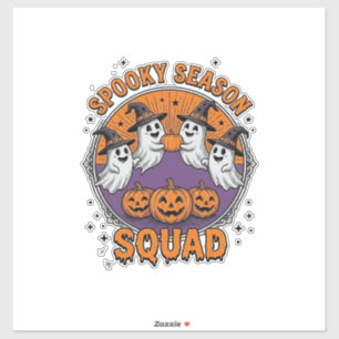 Spooky Season Squad Cute Ghost Halloween Shirt_1 Sticker