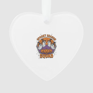 Spooky Season Squad Schattig Geest Halloween T-shi Ornament