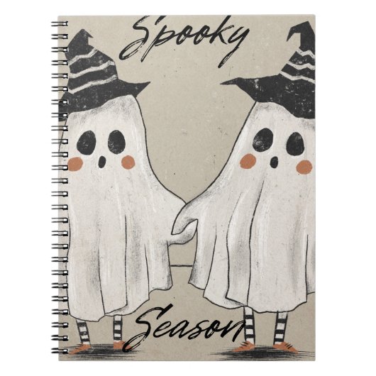 Spooky Season Squad Spiral Photo Notebook Notitieboek (Voorkant)