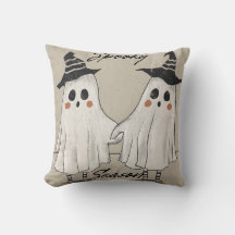 Spooky Season Squad Throw Pillow