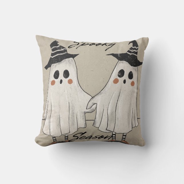 Spooky Season Squad Throw Pillow Kussen (Voorkant)