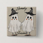 "Spooky Season Squad" Vierkante Button 5,1 Cm (Voorkant)